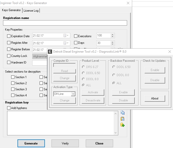 DETROIT DIESEL  Enginner Tool   + BACKDOOR  Keygen